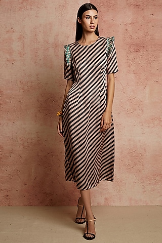 Black Printed Dress by Swati Vijaivargie