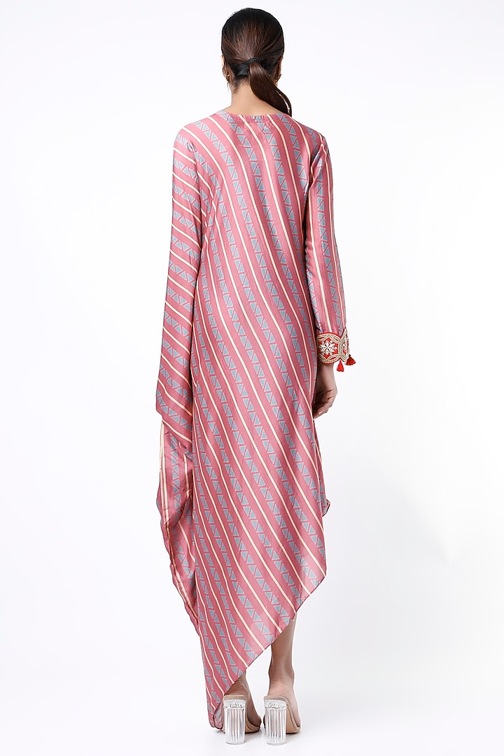 Rose Pink Block Printed Tunic by Swati Vijaivargie at Pernia's Pop Up Shop
