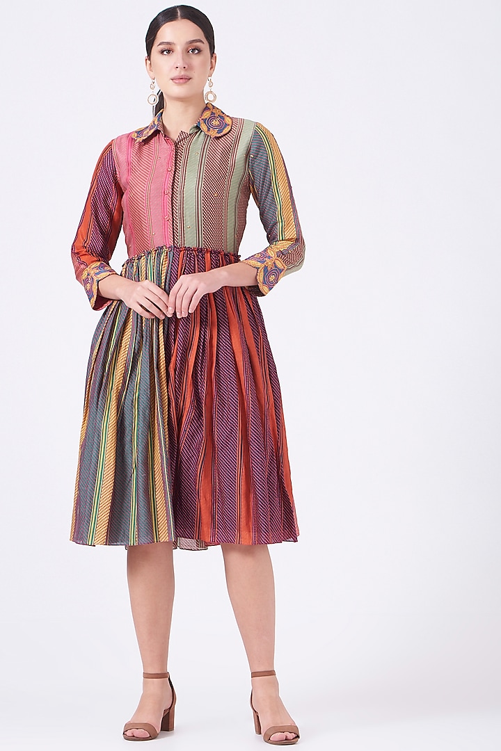Multi Colored Jodhpuri Printed Dress by Swati Vijaivargie