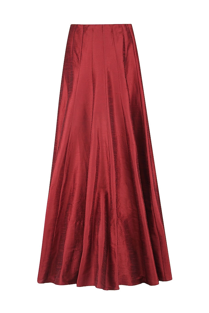 Black lantern brocade high slit kurta and maroon lehenga set available only at Pernia's Pop Up Shop.
