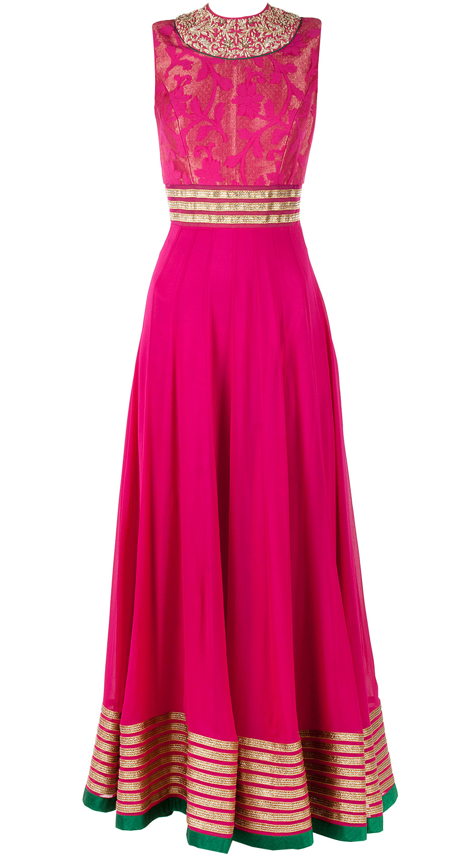 Fusia pink zardozi embroidered suit available only at Pernia's Pop-Up Shop.
