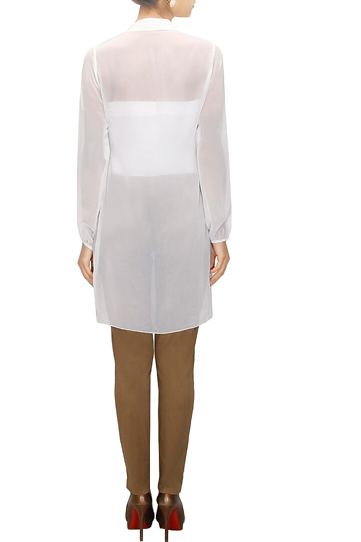 Off-white matador embroidered tunic available only at Pernia's Pop-Up Shop.