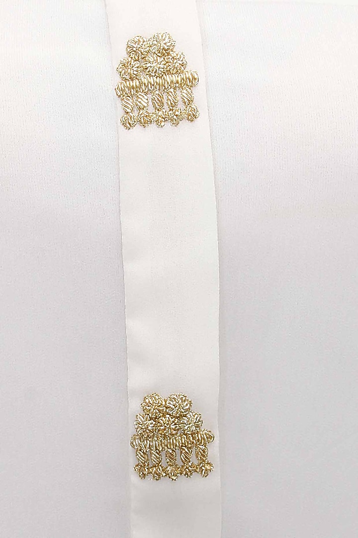Off-white matador embroidered tunic available only at Pernia's Pop-Up Shop.