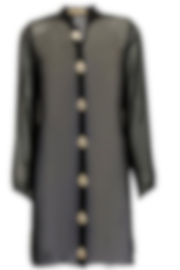 Black matador embroidered tunic available only at Pernia's Pop-Up Shop.