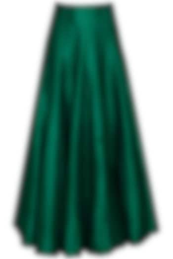 Emerald green pleated lehenga by SVA BY SONAM & PARAS MODI