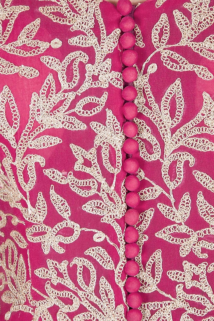 Pink dori embroidered anarkali set available only at Pernia's Pop-Up Shop.