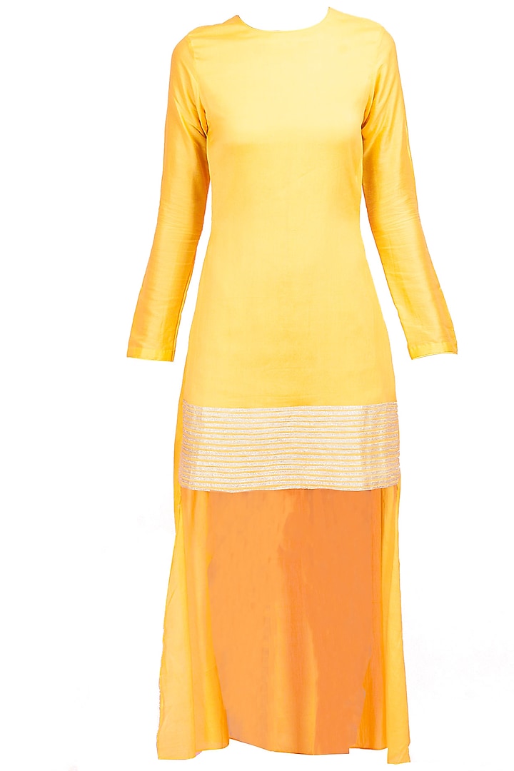 Yellow high low dress available only at Pernia's Pop-Up Shop.