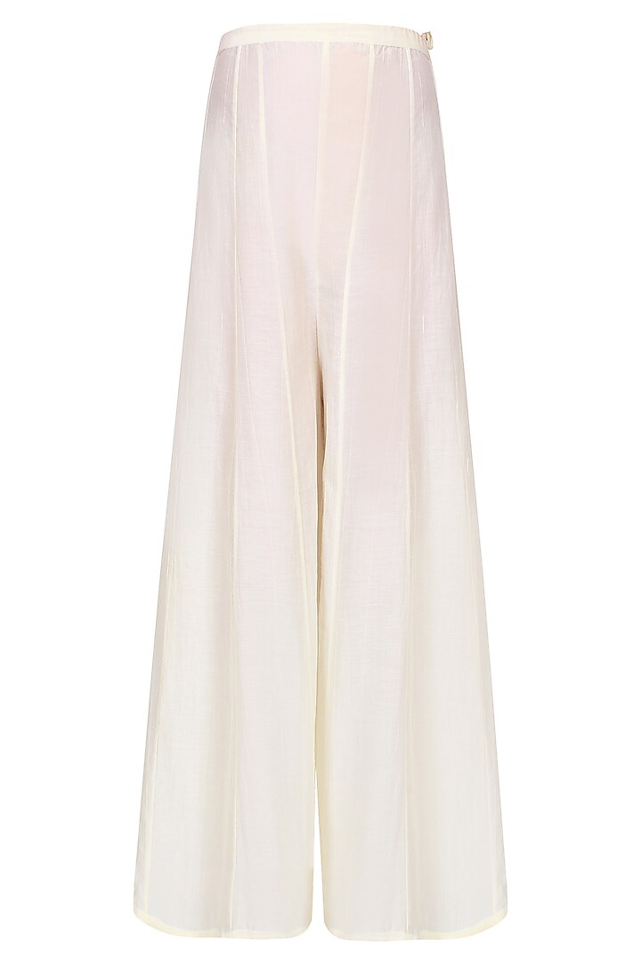 Pink geometric print asymmetric kurta with palazzo pants available only at Pernia's Pop Up Shop.