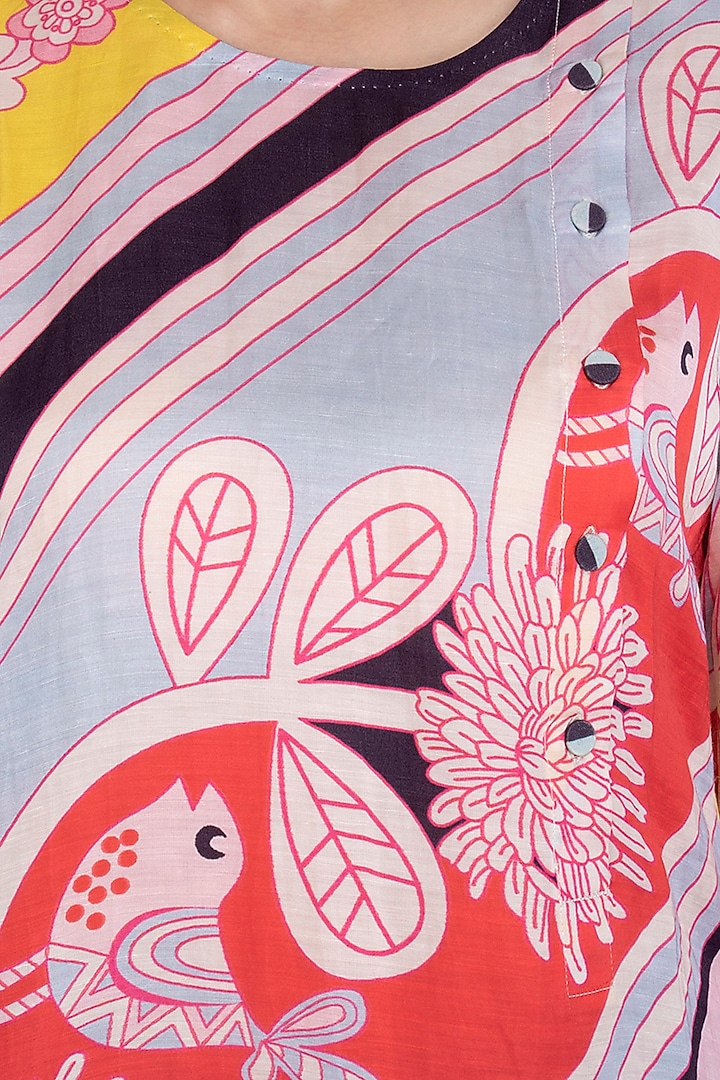 Multi Colored Digital Printed Kurta by Swati Vijaivargie at Pernia's Pop Up Shop