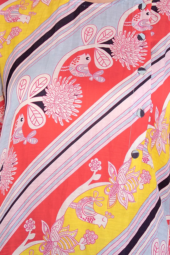 Multi Colored Digital Printed A-Line Kurta by Swati Vijaivargie at Pernia's Pop Up Shop