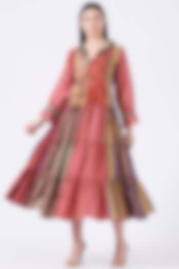 Multi Colored Printed Dress by Swati Vijaivargie