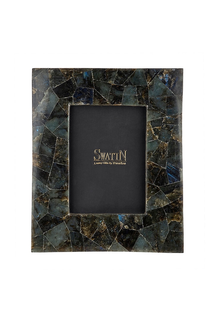 Grey Natural Stone & Wood Photo frame by SwatiN