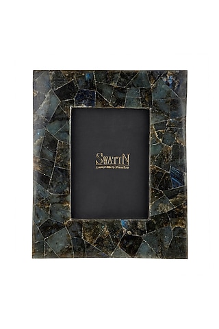Grey Natural Stone & Wood Photo frame by SwatiN