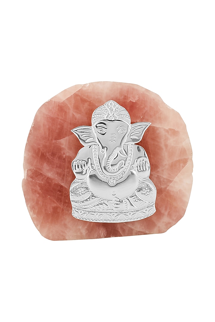 Pink Rose Quartz Lord Ganesha Idol by SwatiN at Pernia's Pop Up Shop