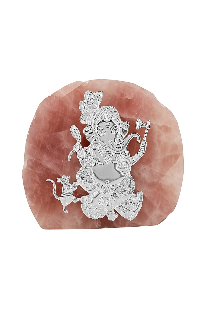 Pink Rose Quartz Lord Ganesha Idol by SwatiN at Pernia's Pop Up Shop