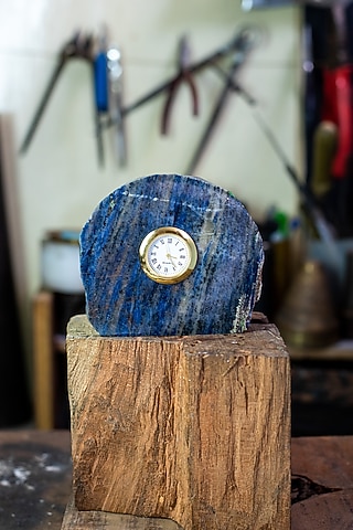 Blue Solidate Desk Clock by SwatiN