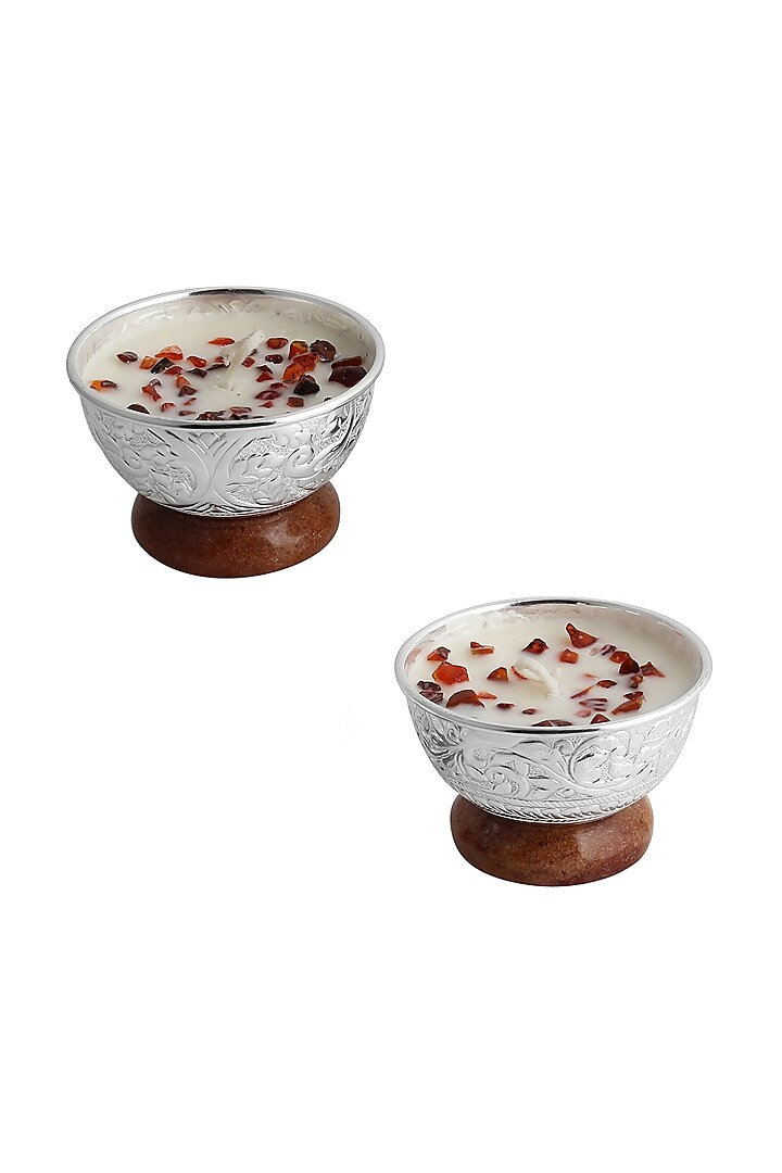 Red Carnelian Jasper Candle Holder by SwatiN at Pernia's Pop Up Shop