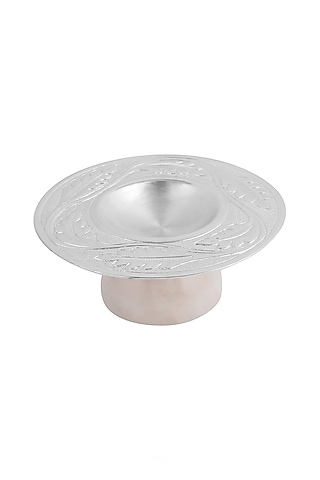 Pink Rose Quartz Metal Candle Holder by SwatiN