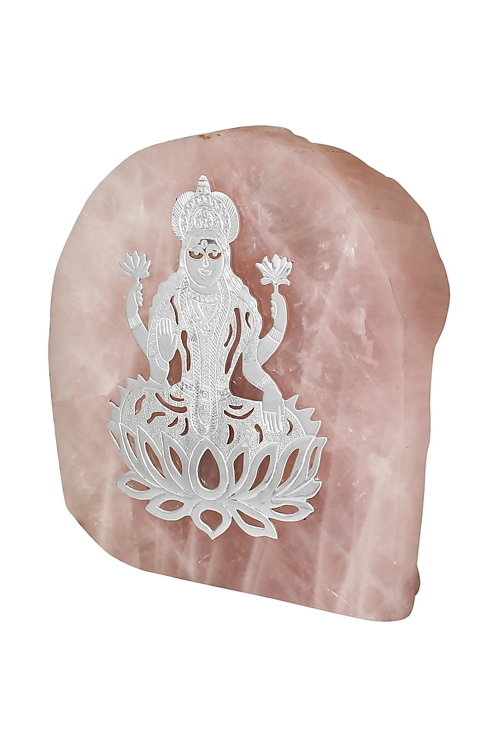 Pink Rose Quartz Goddess Laxmi Idol by SwatiN at Pernia's Pop Up Shop
