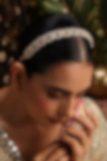 Gold Finish Red Kundan Polki Sheeshphool by Swabhimann Jewellery at Pernia's Pop Up Shop