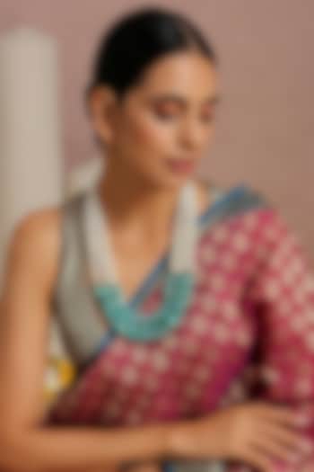 Gold Finish Bead & Pearl Long Necklace by Swabhimann Jewellery at Pernia's Pop Up Shop