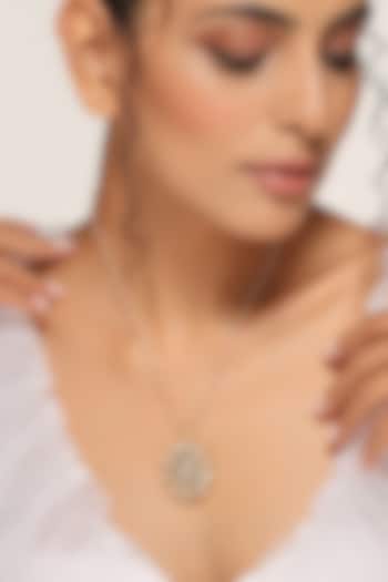 Gold Finish Kundan Polki Pendant Necklace by Swabhimann Jewellery at Pernia's Pop Up Shop