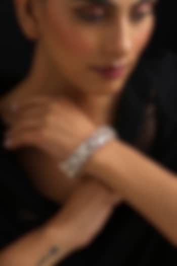 Gold Finish Kundan Polki Kada by Swabhimann Jewellery at Pernia's Pop Up Shop