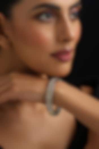 Gold Finish Kundan Polki Kada by Swabhimann Jewellery at Pernia's Pop Up Shop