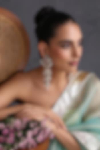 Gold Finish Red Kundan Polki Jadau Jhumka Earrings by Swabhimann Jewellery at Pernia's Pop Up Shop