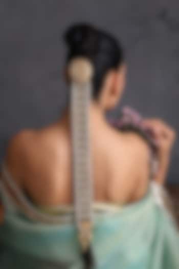 Gold Finish Kundan Polki Handcrafted Hair Accessory by Swabhimann Jewellery at Pernia's Pop Up Shop
