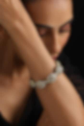 Rose Gold Finish Kundan Polki Openable Kada by Swabhimann Jewellery at Pernia's Pop Up Shop