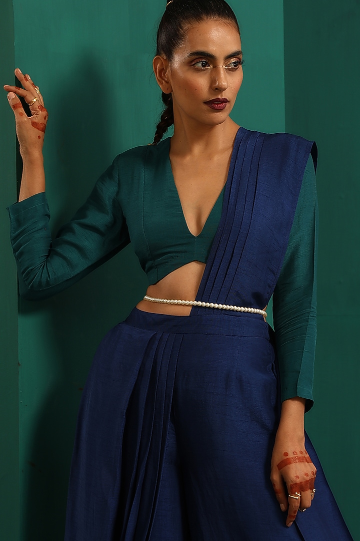 Gold Finish Pearl Waist Belt by Swabhimann Jewellery at Pernia's Pop Up Shop