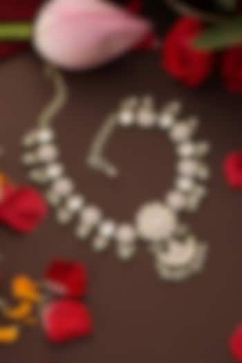 Gold Finish Kundan Polki Sheeshpatti by Swabhimann Jewellery at Pernia's Pop Up Shop