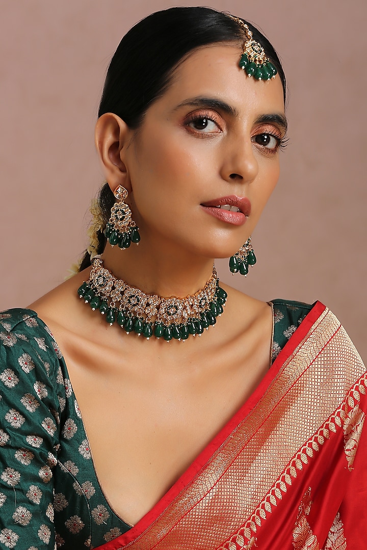 Necklace Earrings For Red Saree Matching Earrings Necklace For Red