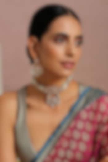 Gold Finish Handcrafted Necklace Set by Swabhimann Jewellery at Pernia's Pop Up Shop