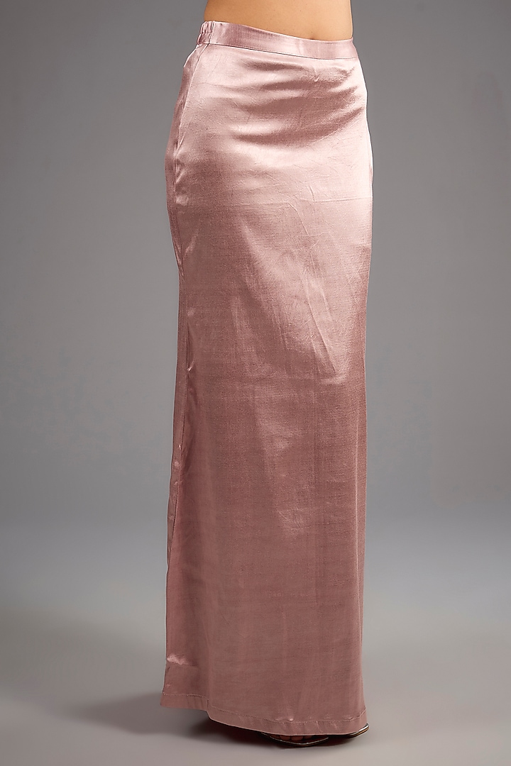 Blush Pink Georgette Sequins Reception Saree Set by Sawan Gandhi at Pernia's Pop Up Shop