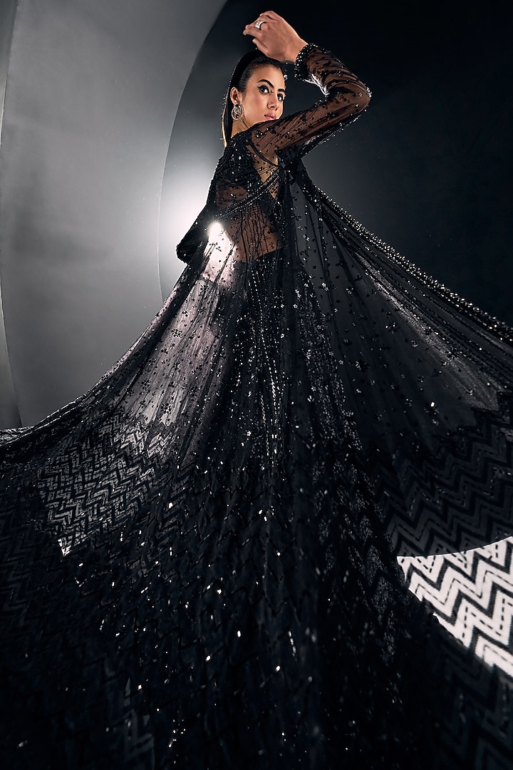black tie sequin dresses Belinda Dress in S neck bodice secured with spaghetti straps * Open corset back gown with crisscross lace Prom Dresses Sequin Dress Black