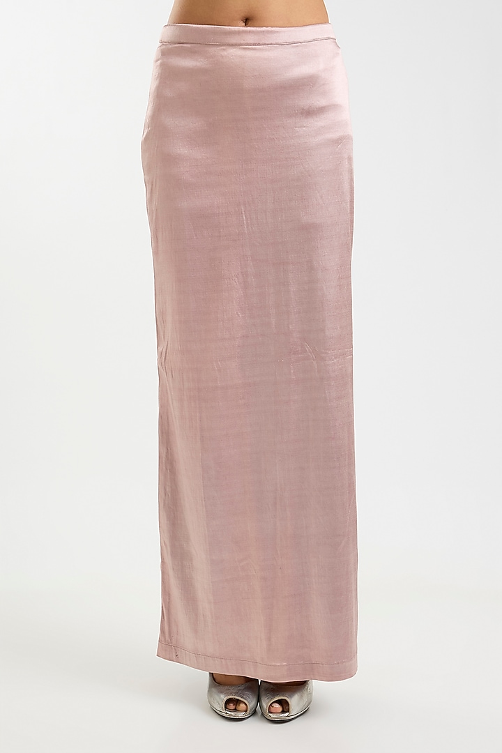 Blush Pink Net Sequins Bridal Saree Set by Sawan Gandhi at Pernia's Pop Up Shop