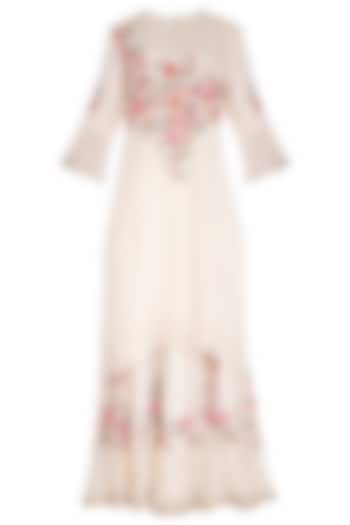 White Embroidered Wedding Sharara Set by Swati Jain at Pernia's Pop Up Shop