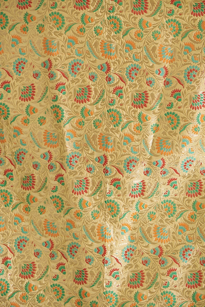 Gold Banarasi Skirt Set by Swati Jain at Pernia's Pop Up Shop