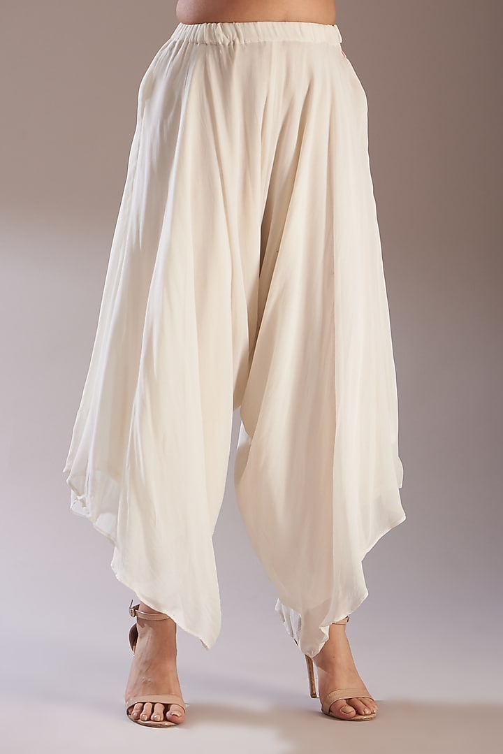 Beige Cotton Kurta Set by Swati Jain at Pernia's Pop Up Shop