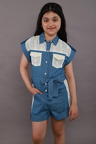 Girls cotton clearance overalls