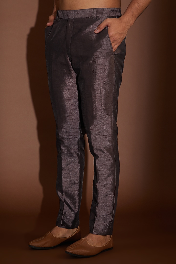 Black & Taupe Ombre Georgette Cutdana Embroidered Groom Sherwani Set by Sawan Gandhi Men at Pernia's Pop Up Shop