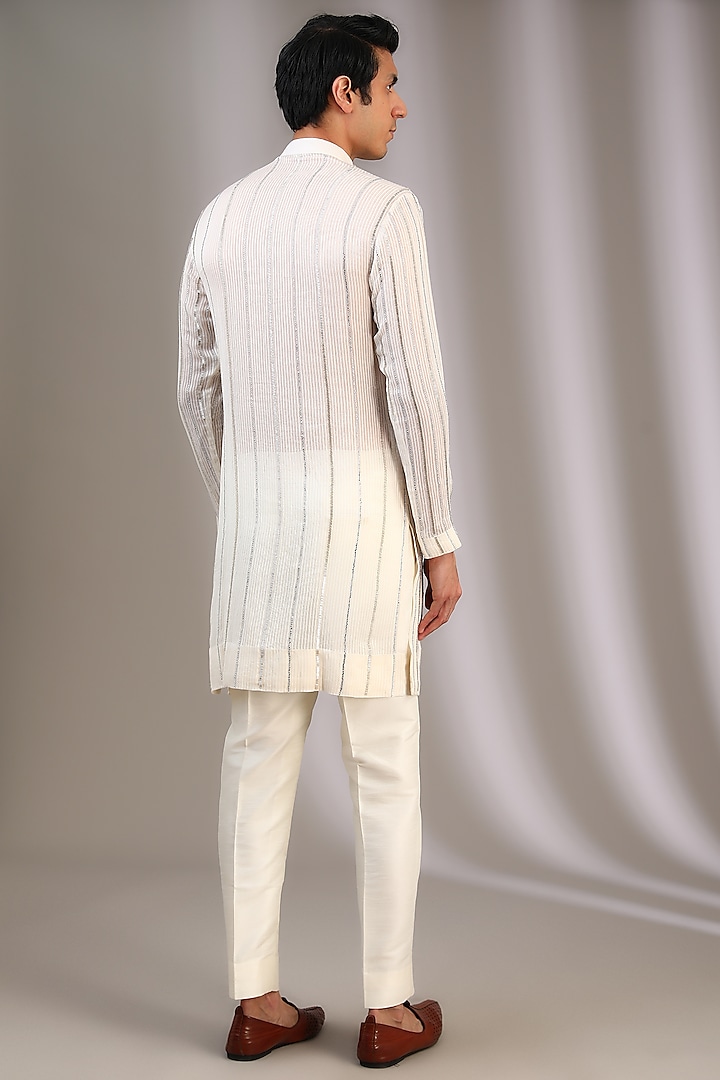 White Ghicha Embellished Kurta Set
by Sawan Gandhi Men at Pernia's Pop Up Shop