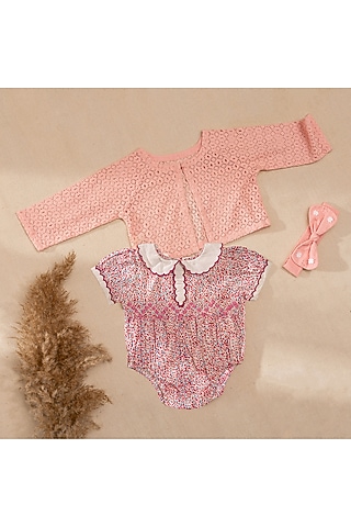 Pink Organic Cotton Gift Hamper For Girls by Swoon baby