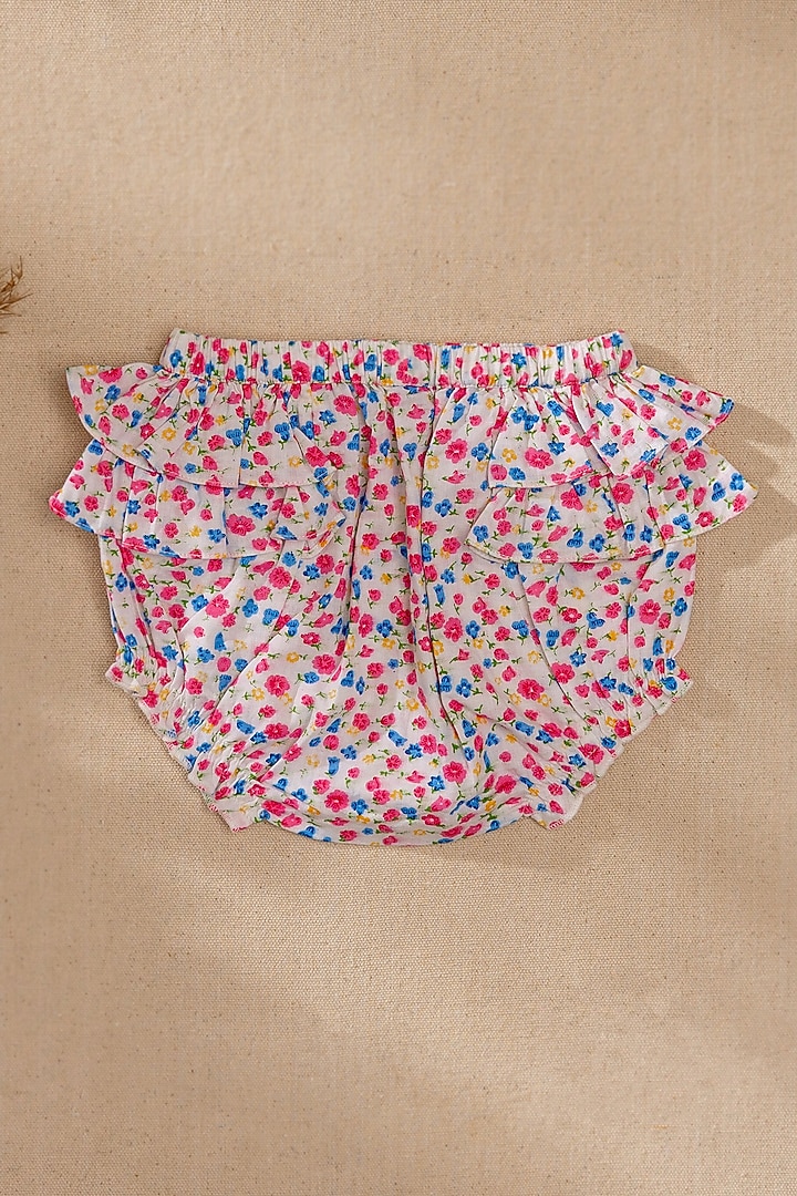 Pink Organic Cotton Floral Printed Dress For Girls by Swoon baby at Pernia's Pop Up Shop