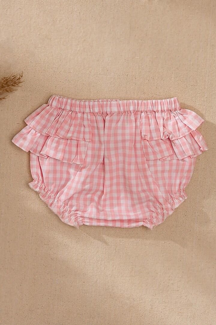 Pink Organic Cotton Hand Embroidered Dress For Girls by Swoon baby at Pernia's Pop Up Shop