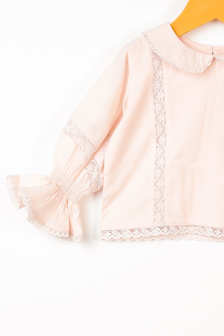 Soft Pink Organic Cotton Top For Girls by Swoon baby at Pernia's Pop Up Shop