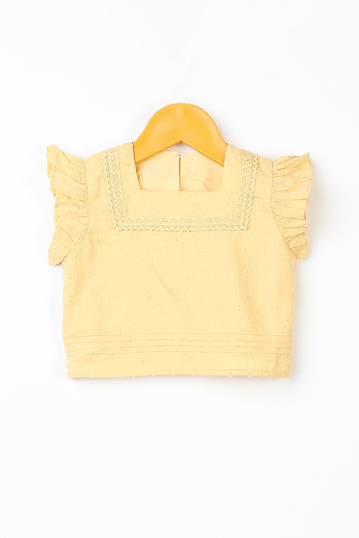 Mellow Yellow Crop Top For Girls by Swoon baby