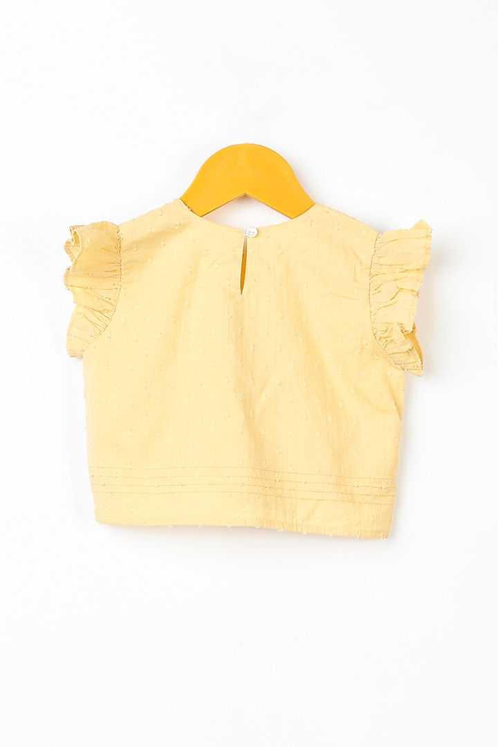Mellow Yellow Crop Top For Girls by Swoon baby at Pernia's Pop Up Shop